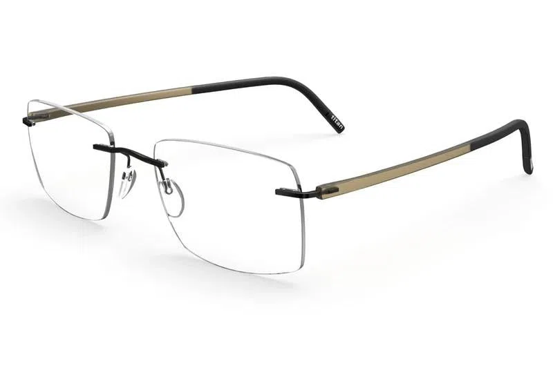 Silhouette The Wave Color Groove Demo Rimless 5567 Eyeglasses - view 4